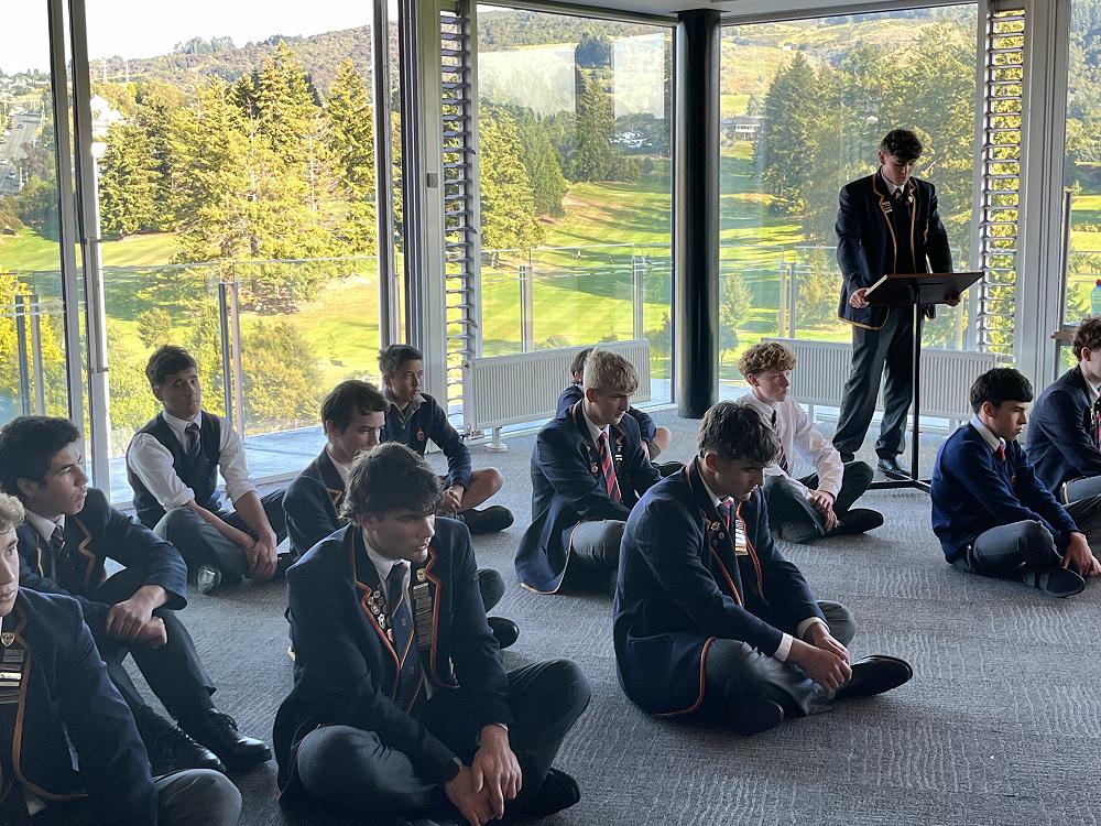 Mihi Whakatau for Ichikawa - Jonny Hunter (Year 13 Te Ao Māori Prefect) speaking on behalf of JMC