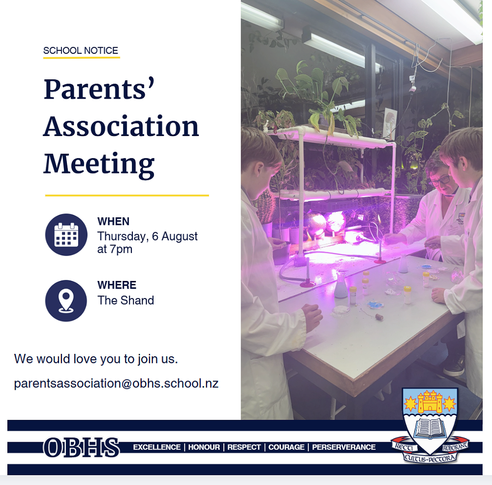 OBHS Parents' Association Meeting