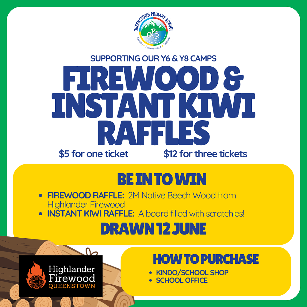 Firewood & Instant Kiwi Raffle!