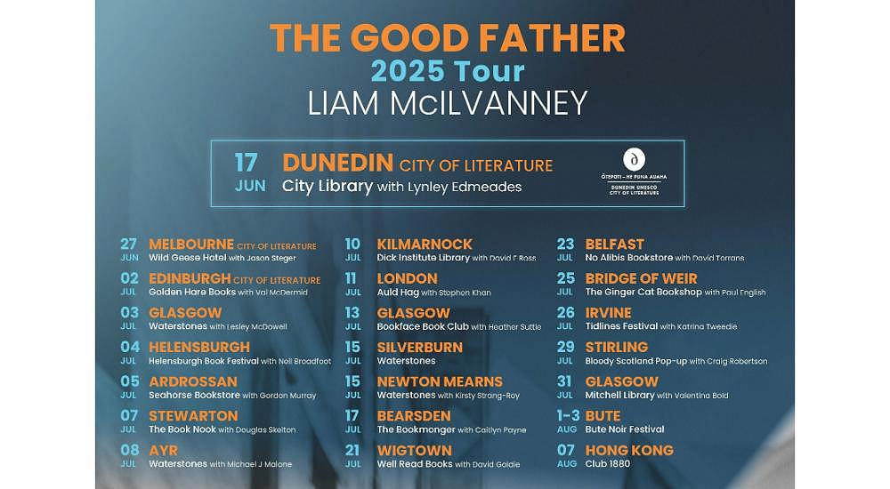 Liam McIlvanney Kicking Off World Tour for Latest Thriller The Good Father