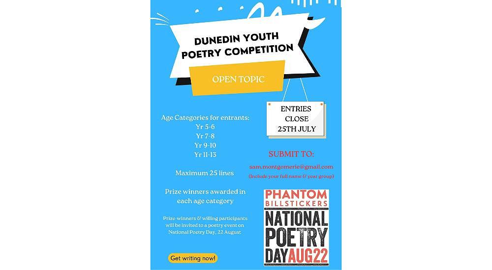 Calling all young wordsmiths in Ōtepoti!