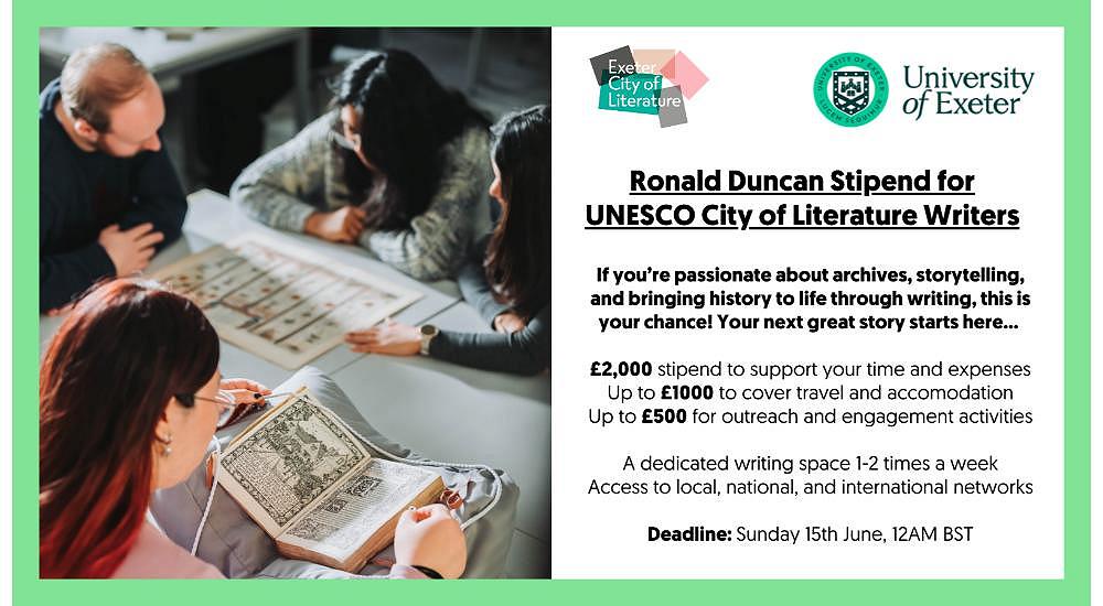 Call for Applications - University of Exeter Special Collections Ronald Duncan Stipend