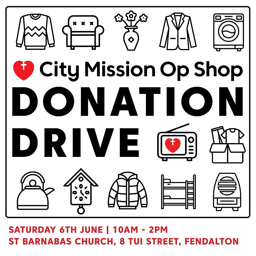 City Mission Op Shop Donation Drive