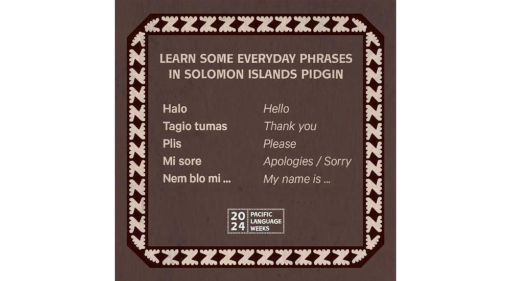 Solomon Aelan Pijin Langguis Wik - Celebrate Solomon Islands Pidgin Language week 24 - 30 November