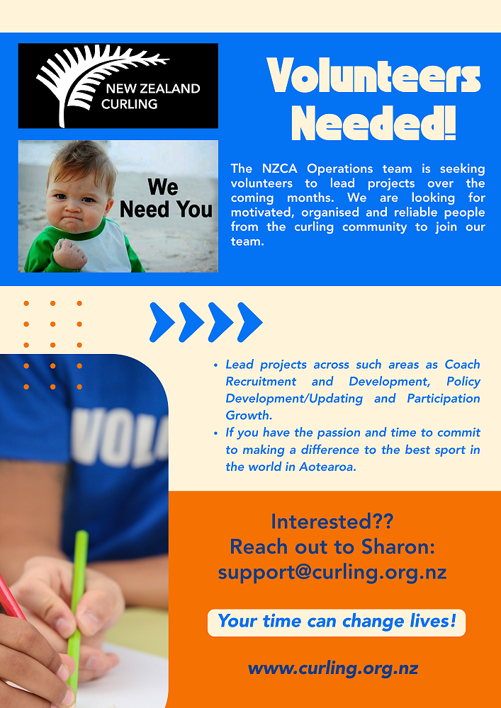 NZ Curling Volunteers Needed