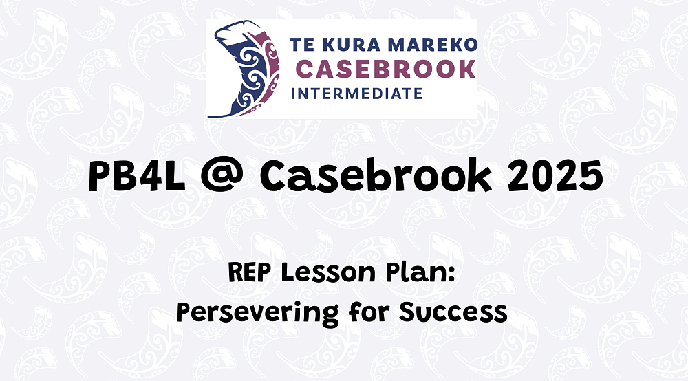 REP Focus — Casebrook Intermediate School - Te Kura Mareko - 16 October ...
