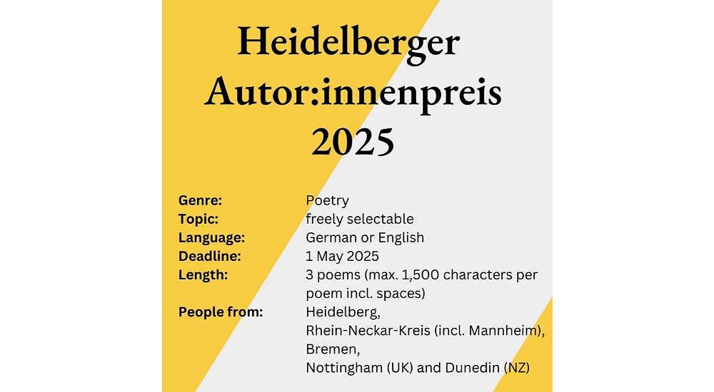 The Heidelberg Author Award 2025 is now open for submissions!