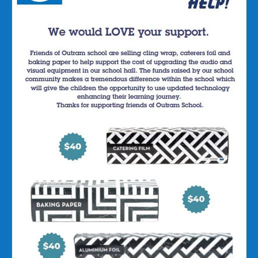 FOS Fundraiser - Gladwrap, tinfoil & baking paper — Term 2 Week 9 ...