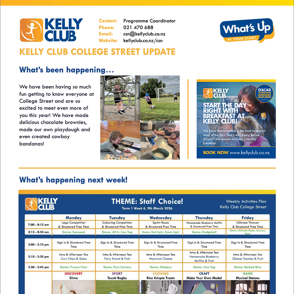 Kelly Club Update
