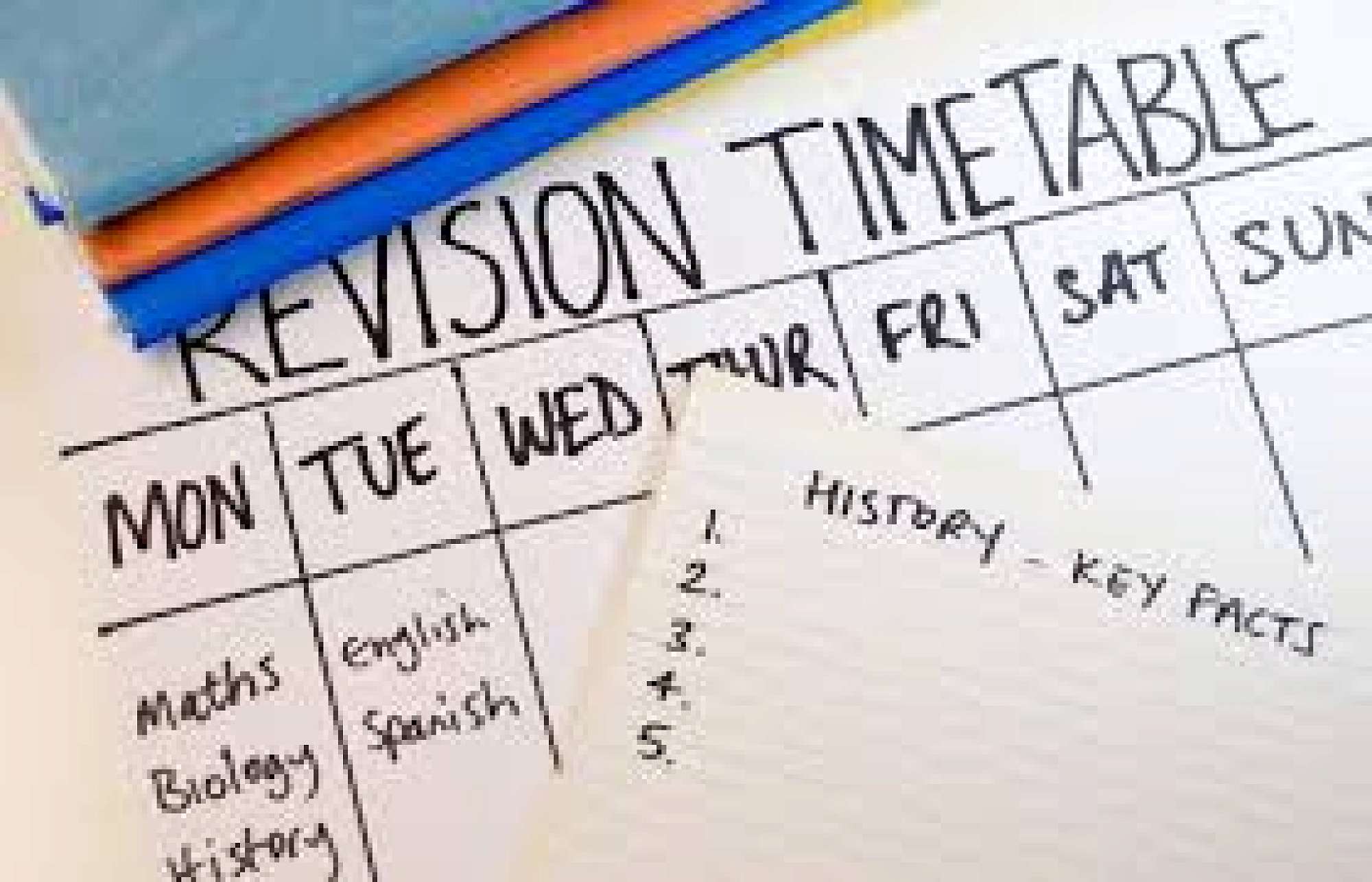 Study Leave Tutorial Timetable