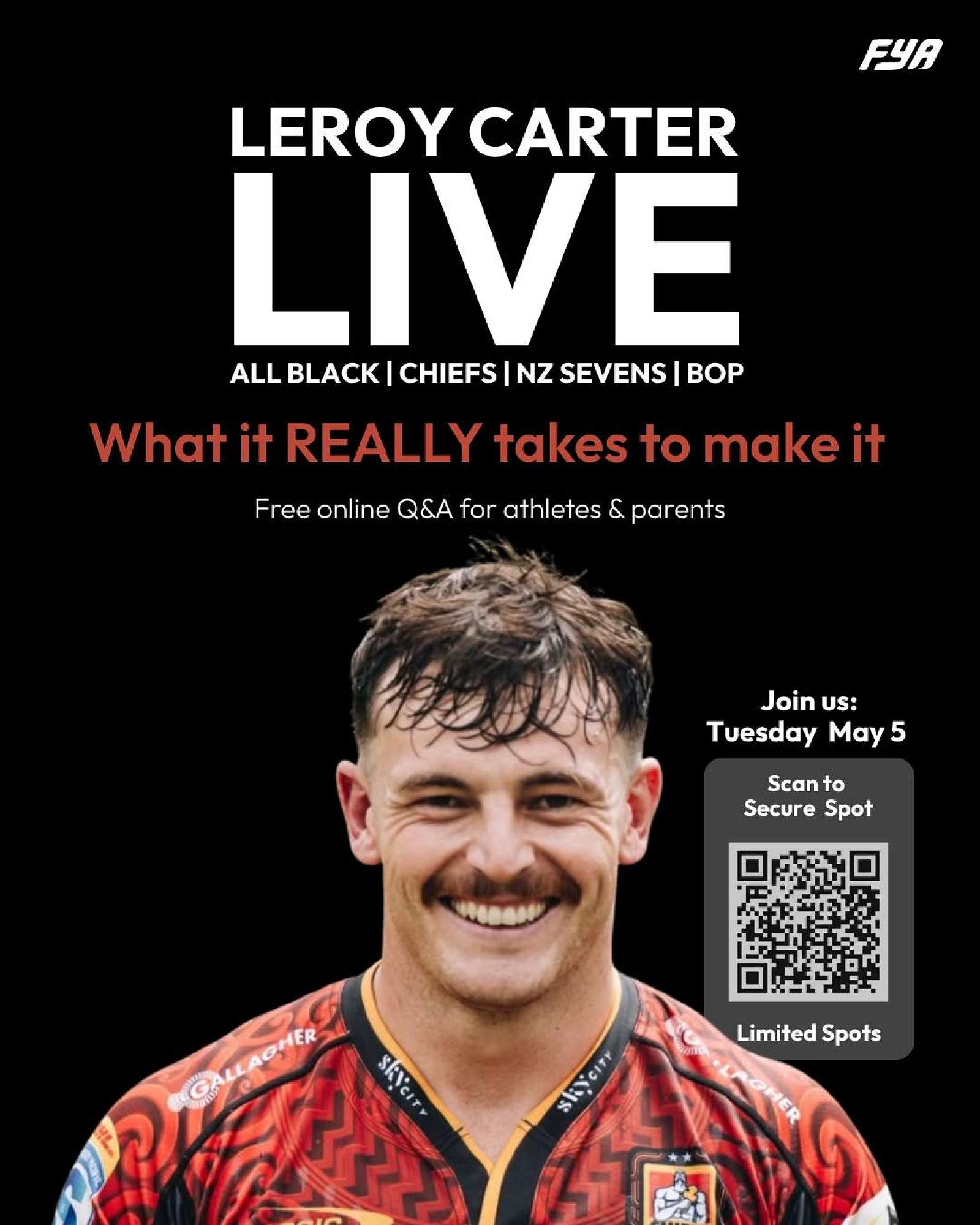 Rugby Union - Live Online Q&A with Leroy Carter
