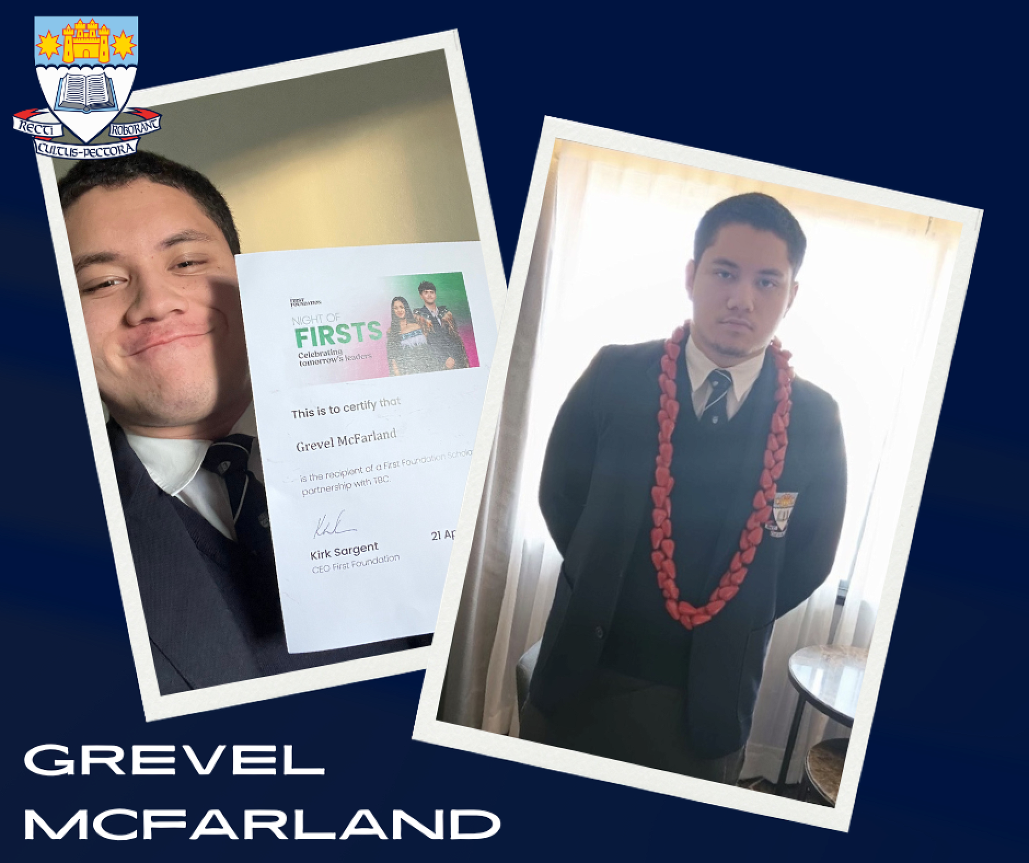 Grevel Attends Prestigious First Foundation Awards Ceremony ...