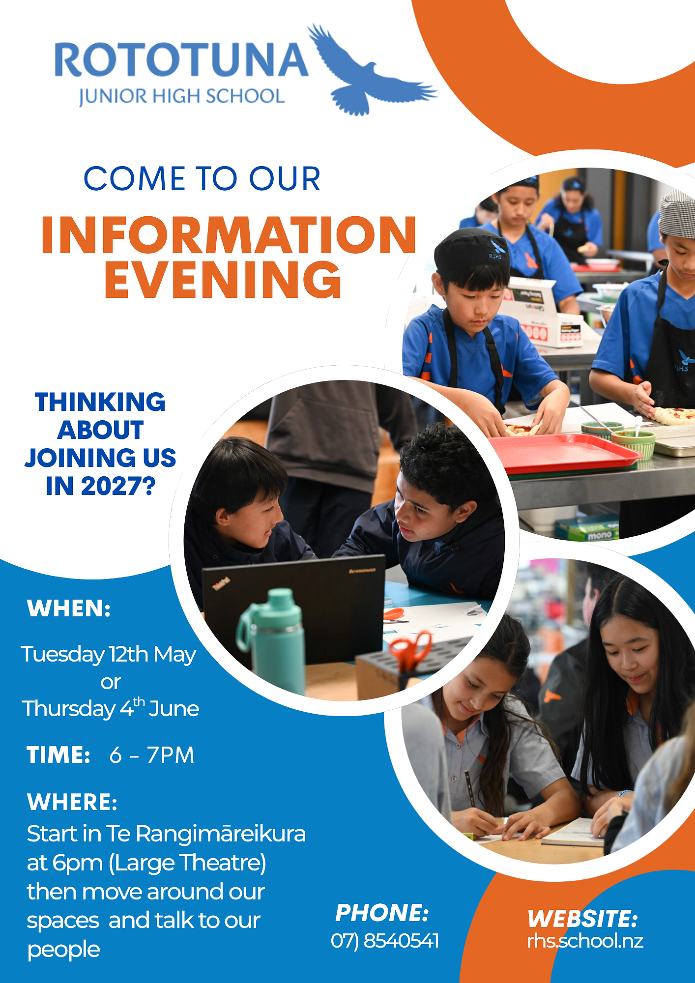 Information Evenings for 2027 Enrolments