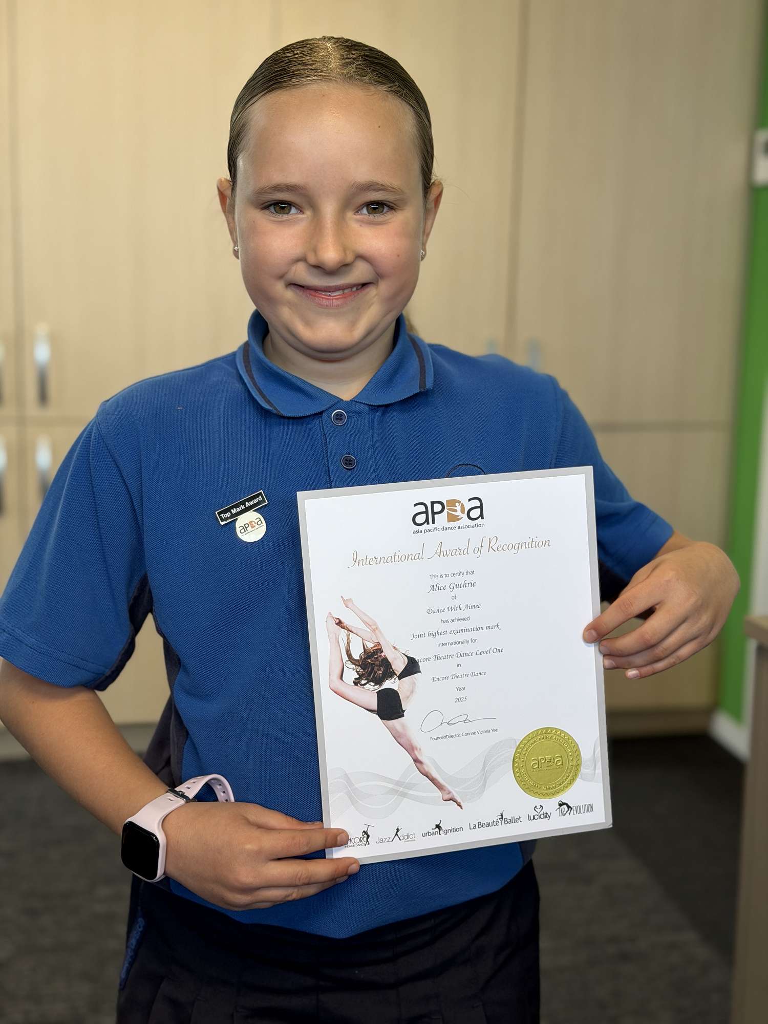 International Award of Recognition