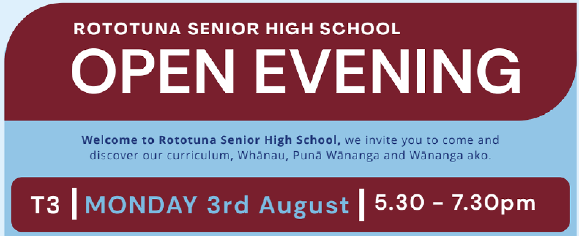 Senior High Open Evening for Year 10s