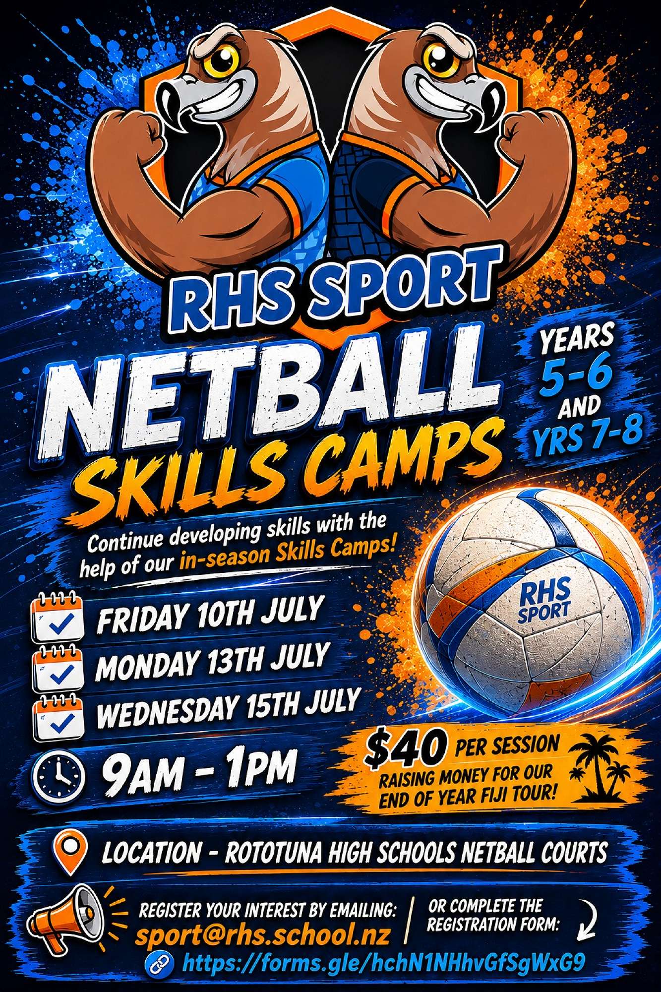 Netball Skills Camps - School Holidays