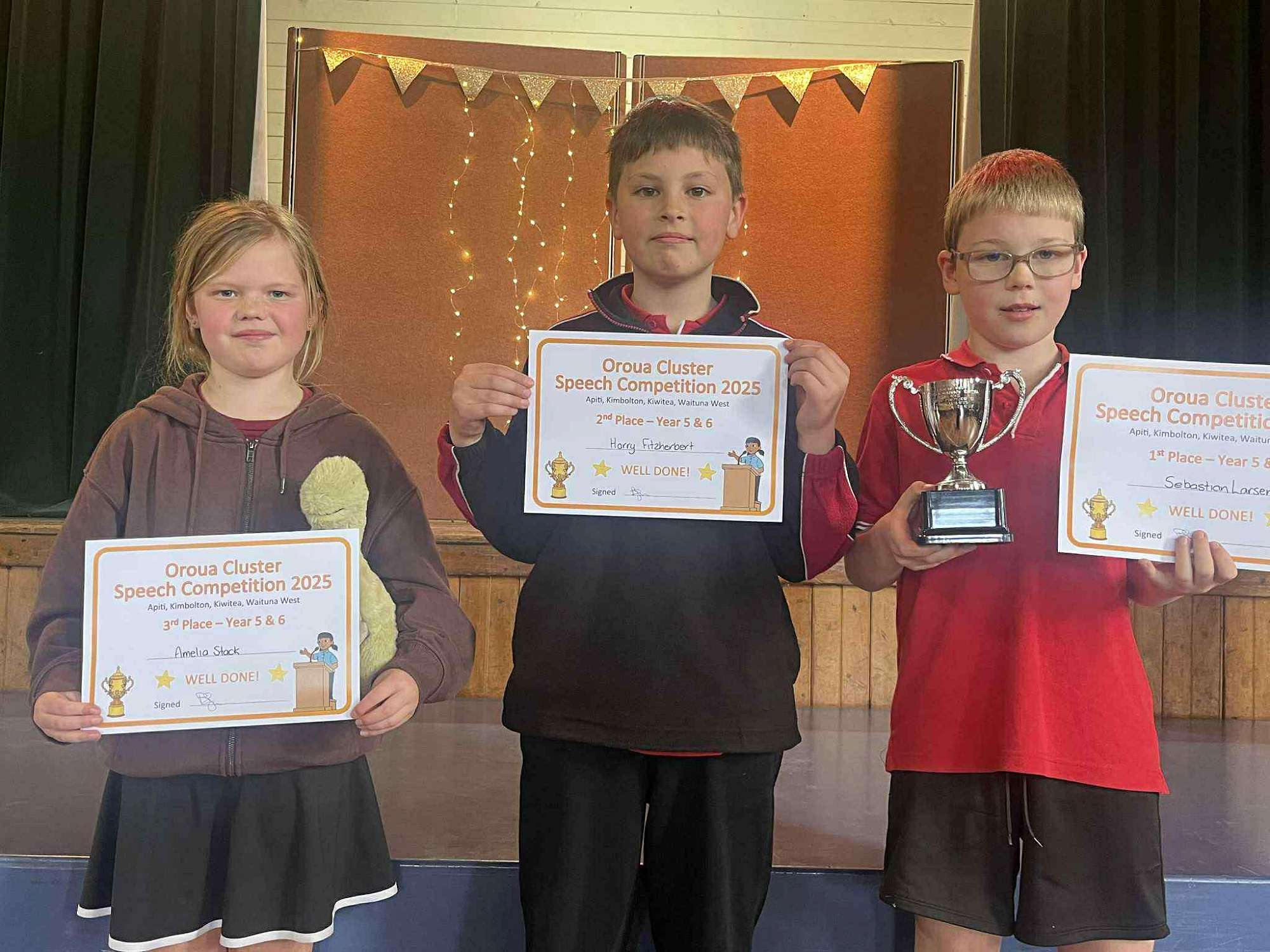 Oroua Cluster Speech Competition