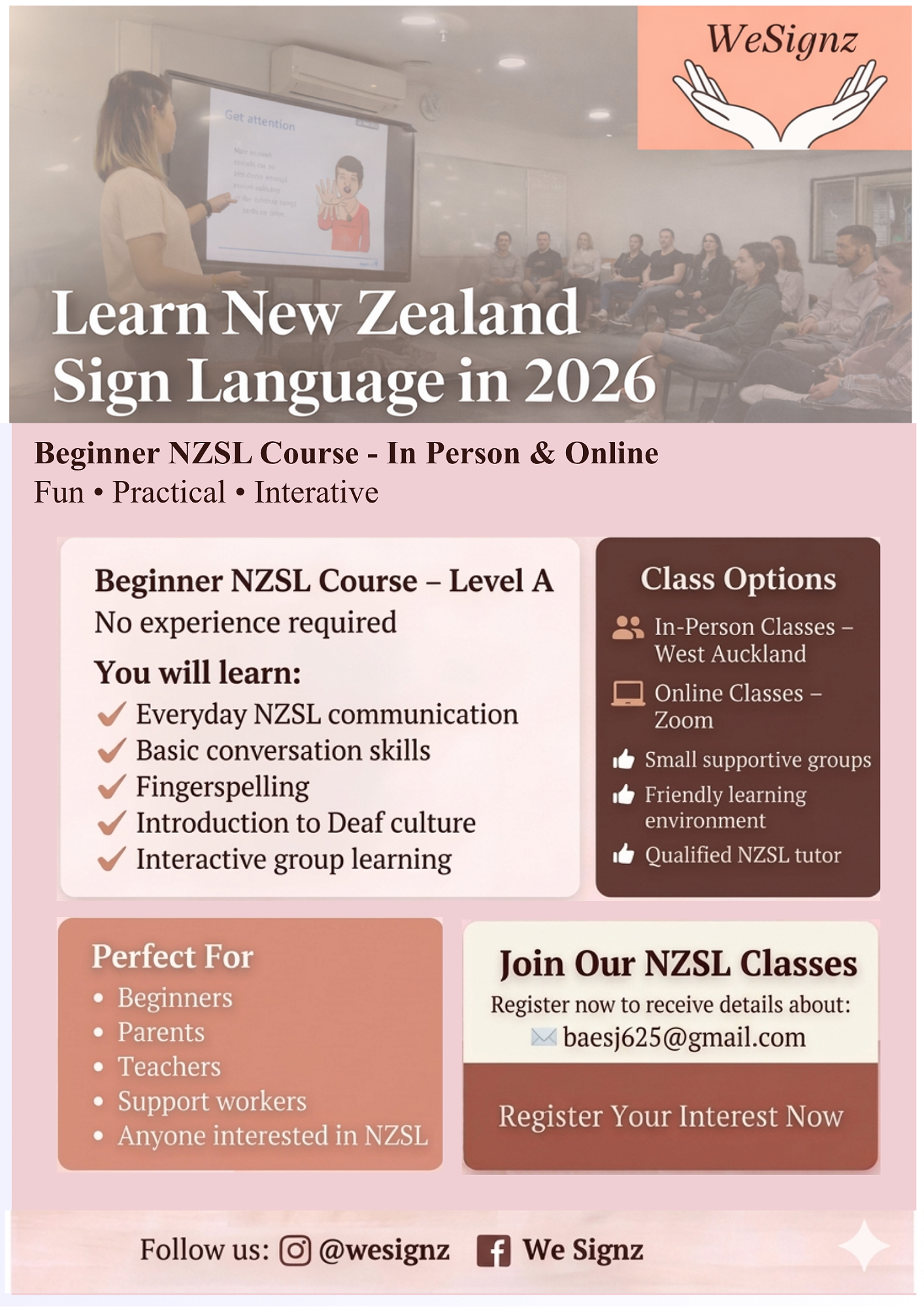 Learn New Zealand Sign Language — Titirangi School Newsletter: 22 April ...