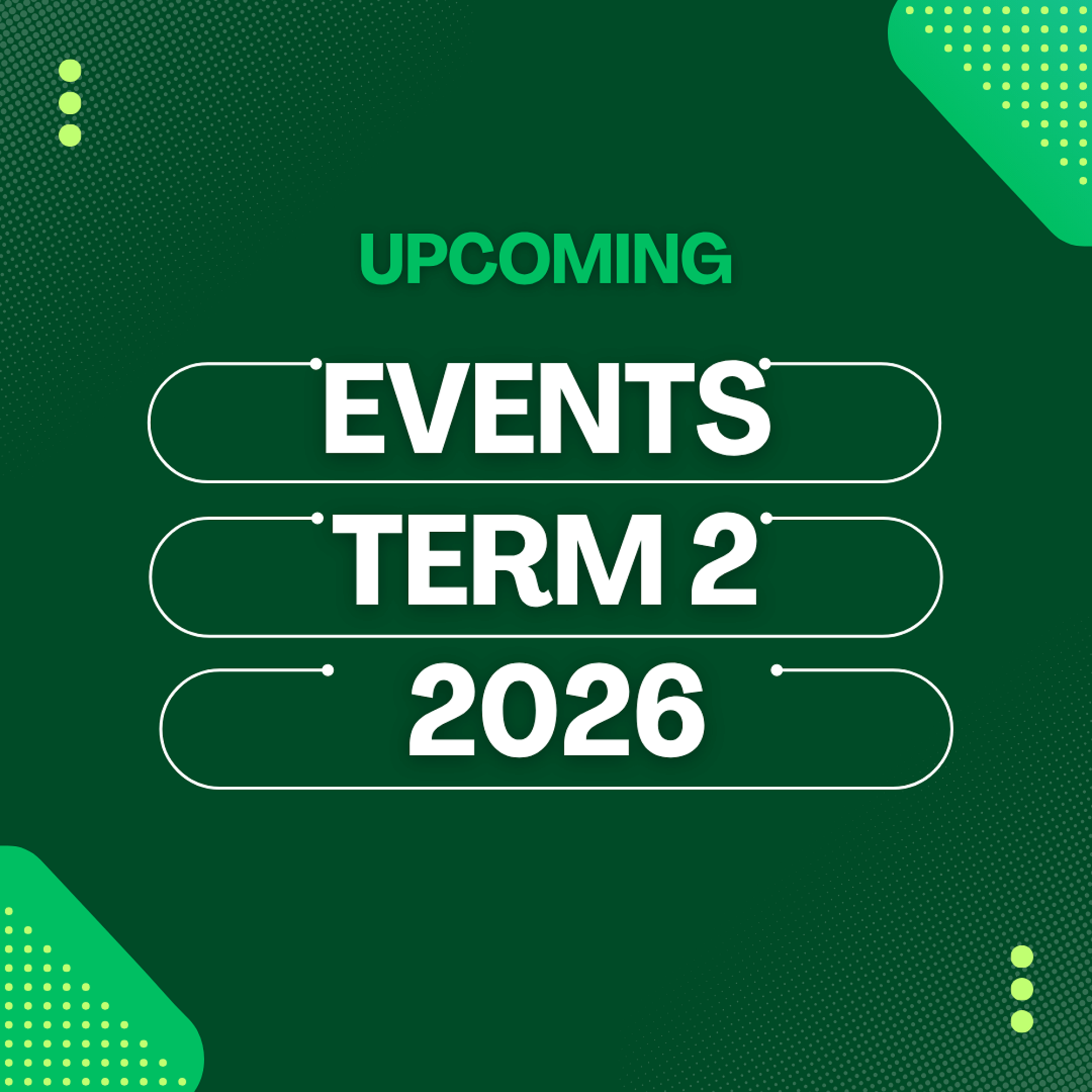 Key Dates Term 2 2026
