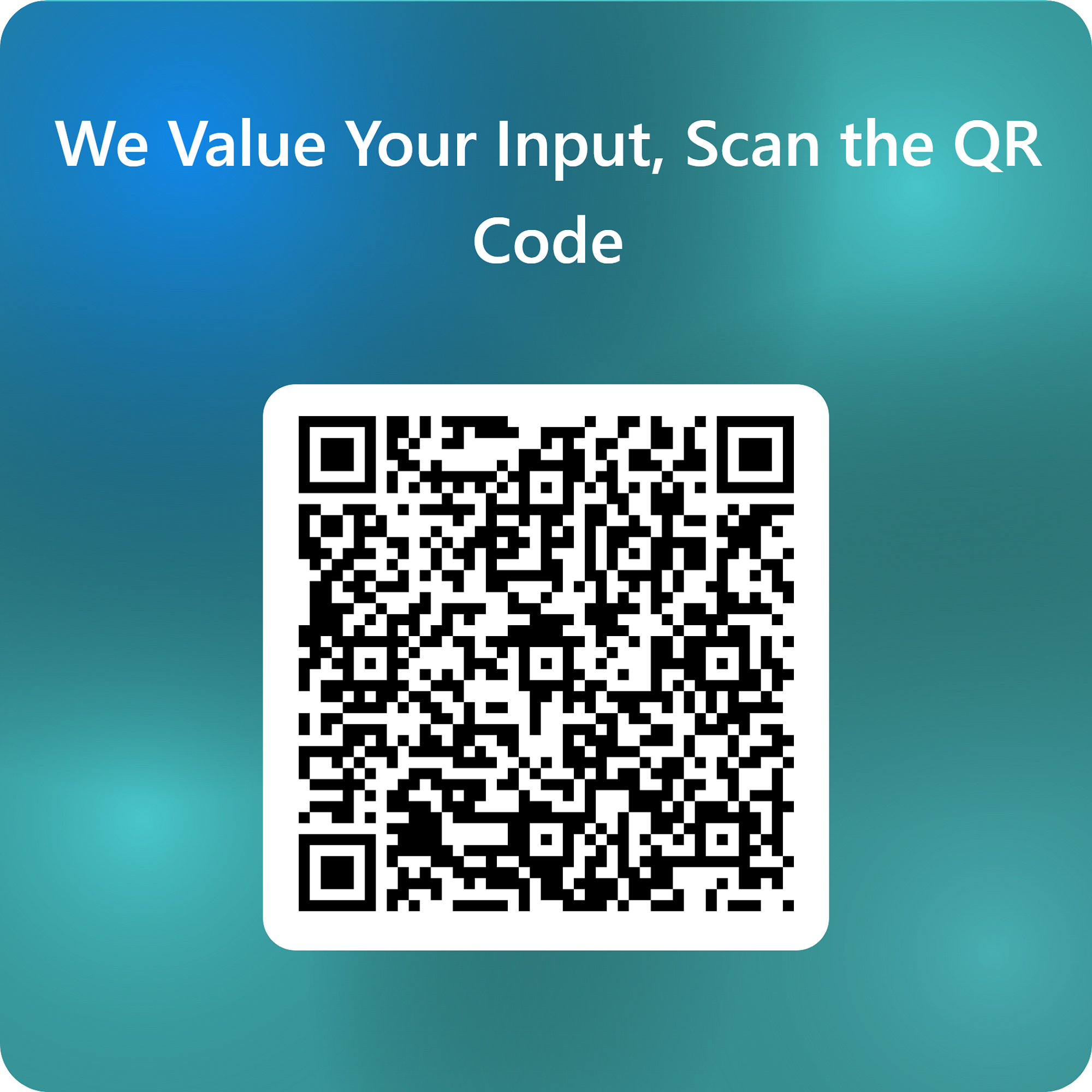 We Value Your Input, Scan The QR Code — E Pānui October-December