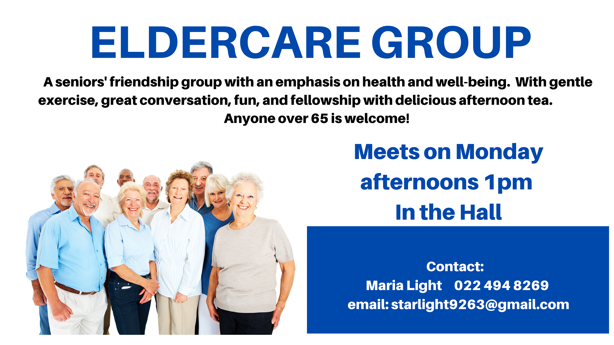 Eldercare Group — St Barnabas Connect - 7th May 2026