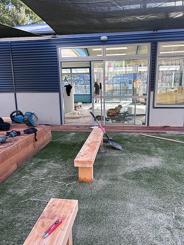 A sneak peak of the building work that is happening behind R13