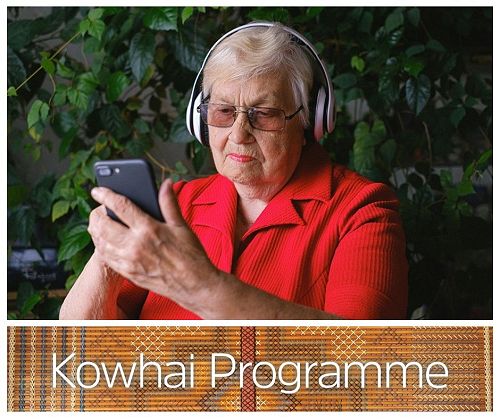 Lady Listening to podcast