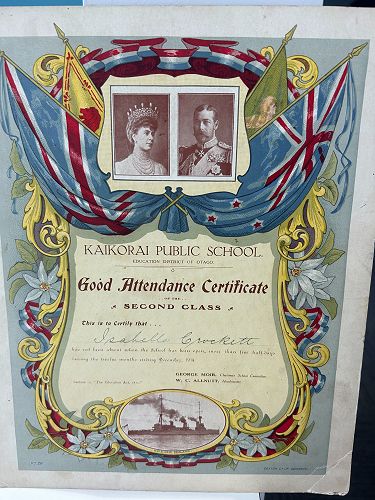 We were gifted some beautiful attendance certificates this week that date back to 1913, what treasures.