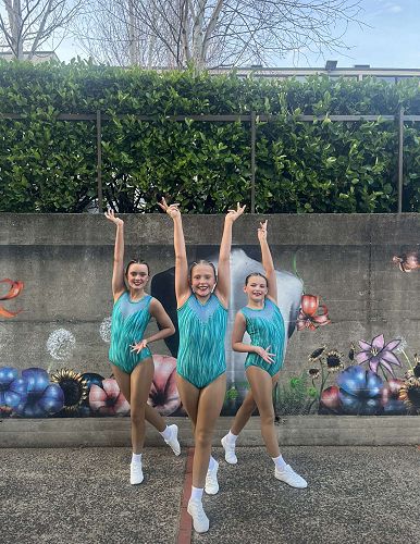 Addison, Chloe, and Erin (Queens Aerobics Club) 1st