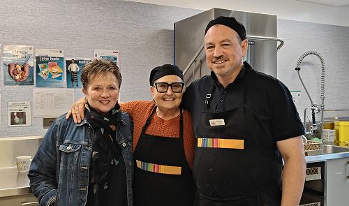 Too Many Cooks in the Kitchen: Rose, Dot and Hayden.