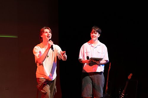 Arts Prefects and MCs - Joseph Kelly and Mitchell Atkinson