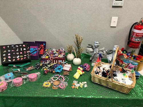 Mini Fair goodies for sale on Thursday