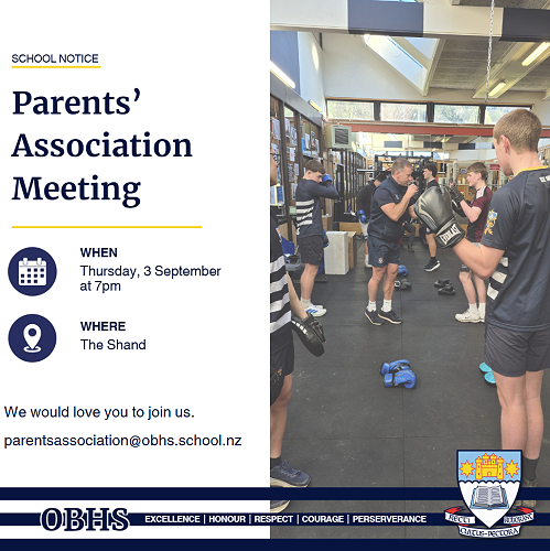 OBHS Parents' Association Meeting