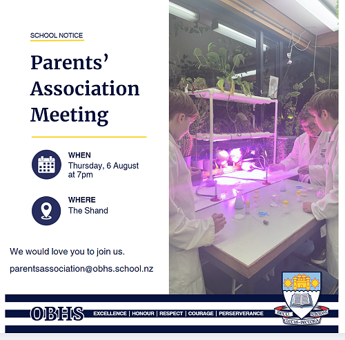 OBHS Parents' Association Meeting