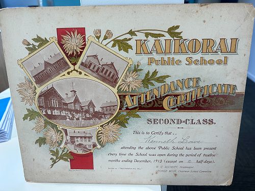 We were gifted some beautiful attendance certificates this week that date back to 1913, what treasures.