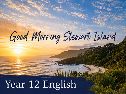Good Morning, Stewart Island