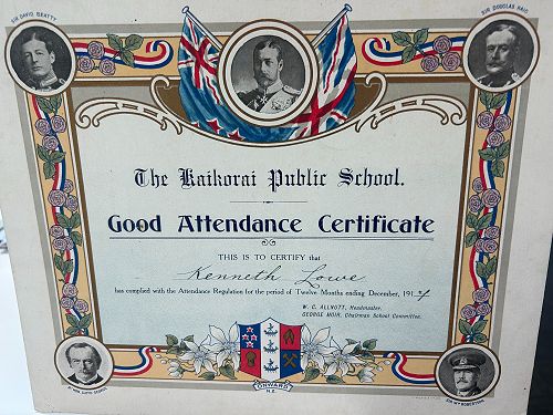 We were gifted some beautiful attendance certificates this week that date back to 1913, what treasures.