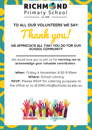 You’re Warmly Invited: Volunteer Morning Tea