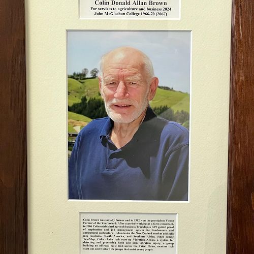 Colin Brown - Old Collegian Display