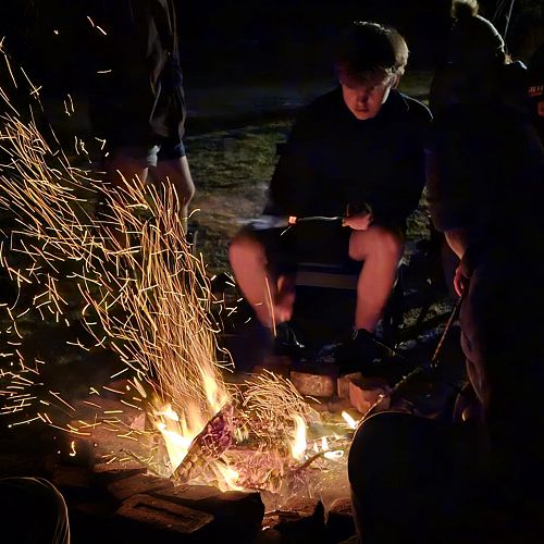 Marshmallows by the fire