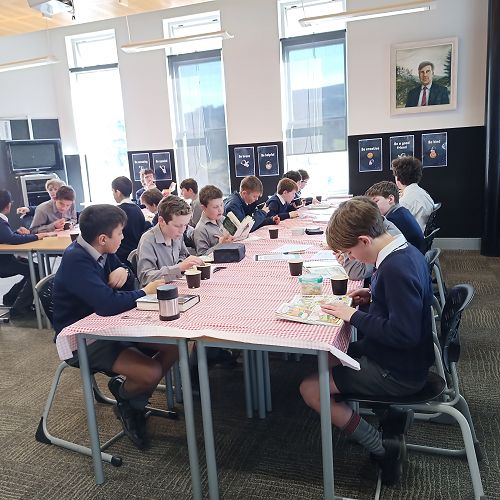 Reading Cafe with hot chocolates