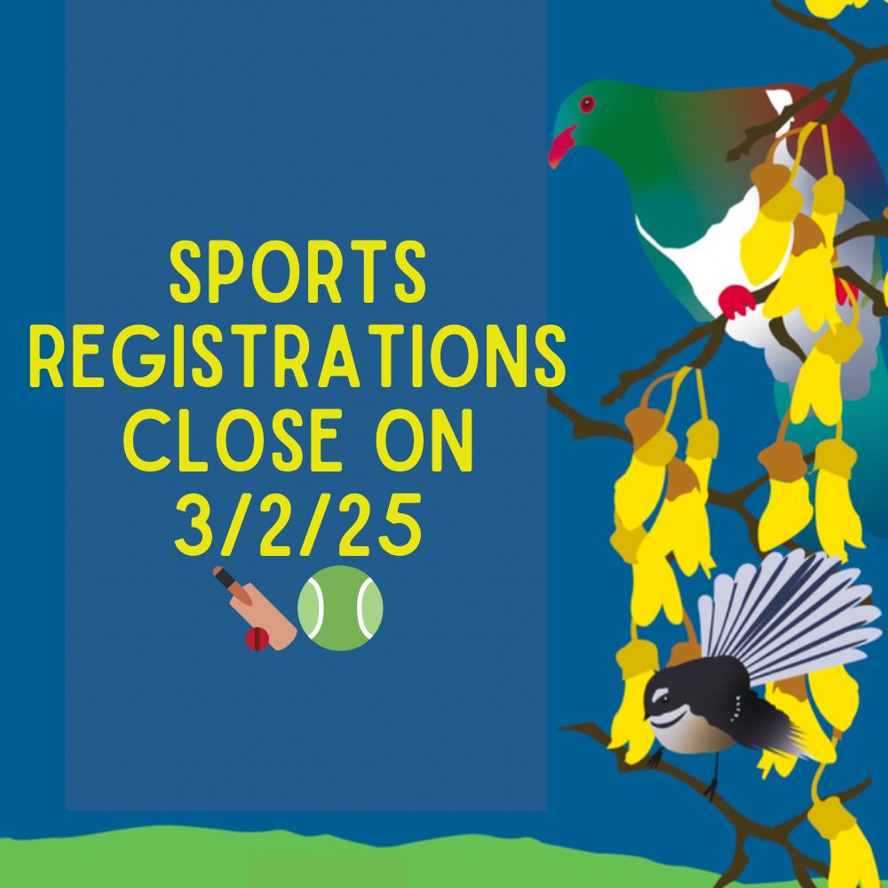 Closing on Monday - Term 1 Sports Registrations 🏏