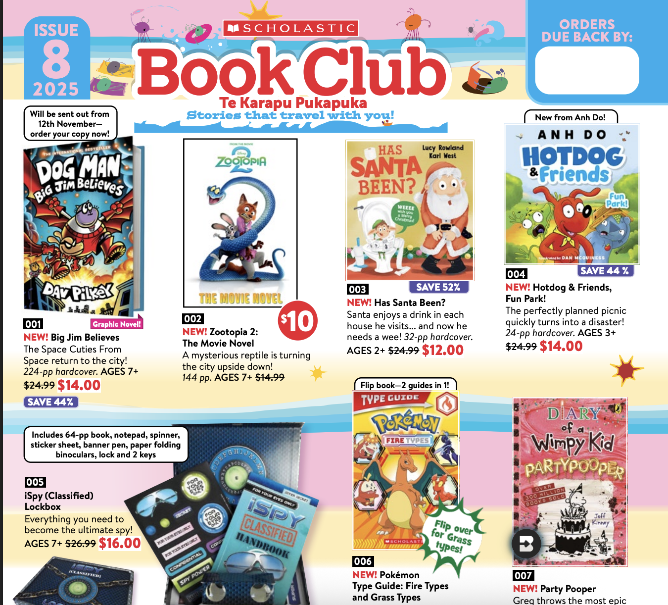 Scholastic Book Club, Issue 8, 2025