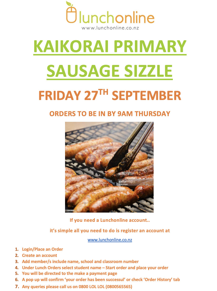 Year 6 Camp fundraiser - sausage sizzle and ice blocks