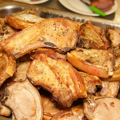 Meat was the staple at the Wild Foods Dinner.&nbsp;