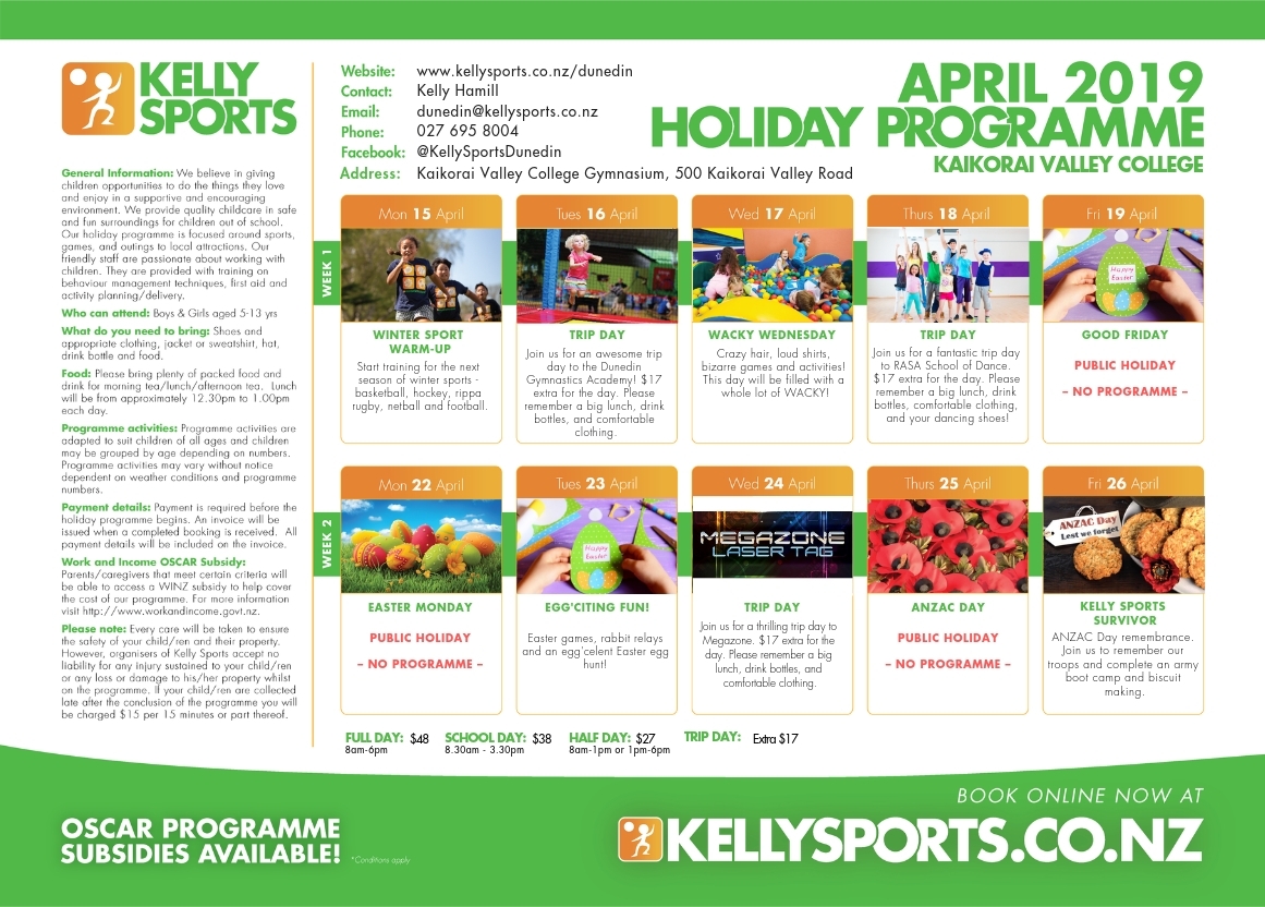 Kelly Sports Holiday Programmes