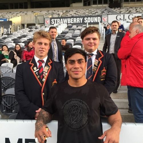 Henry and Reon with Malakai Fekitoa