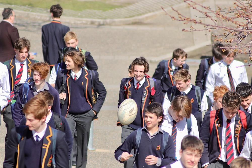 Happy boys on a sunny Dunedin day