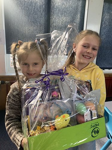 Winners of the Easter raffle 