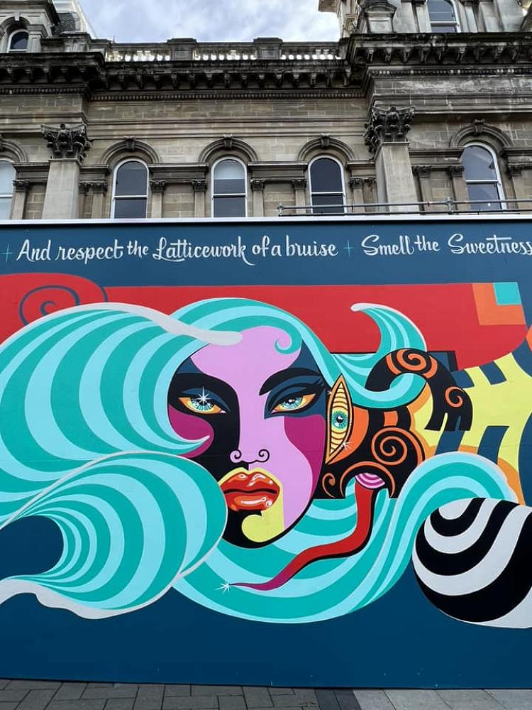 Captivating poem graces a head-turning mural in our City of Literature
